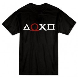 Playstation Signs in God of War Style T-Shirt - Black